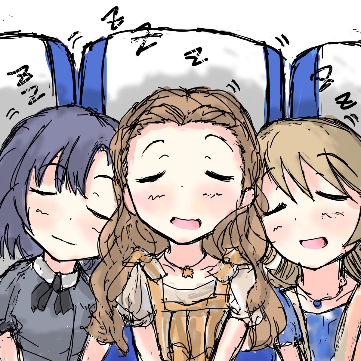 最近描いたワンステップスまとめ! #森久保乃々 #関裕美 #白菊ほたる 