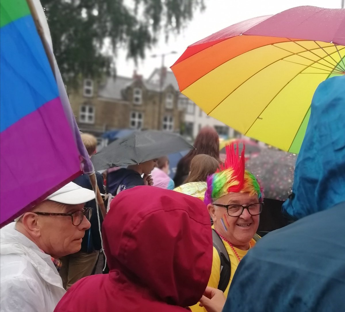 rrswift's tweet image. It rained on the parade, but hey! #SheffieldPride