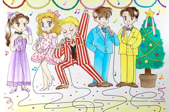 何に描いたのか100%覚えてないカット‼️なんだろ？付録？わかんない。

パッション連載時はまだ学生で、後にアシさんになった母も会社員だったから、ほぼ1人で描いてて、学校サボりまくった‼️
あと1単位足りなかったら留年決定だったY… 