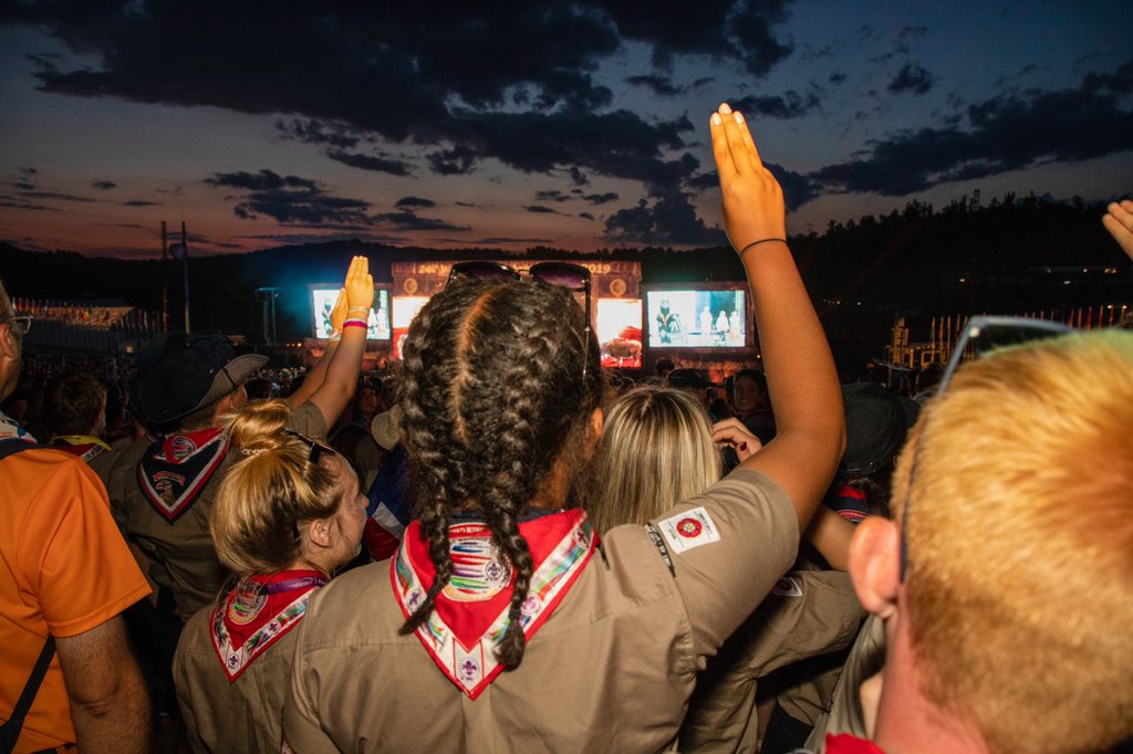 BechtelSummit's tweet photo. What was your favorite part of the Unity Show?
#summitbechtelreserve #10000acresoffun #scouting #scoutsbsa #venturing #exploring #weownadventure #beascout #scoutmein #wsj2019 #scoutjamboree https://t.co/xhFCOHo8T1