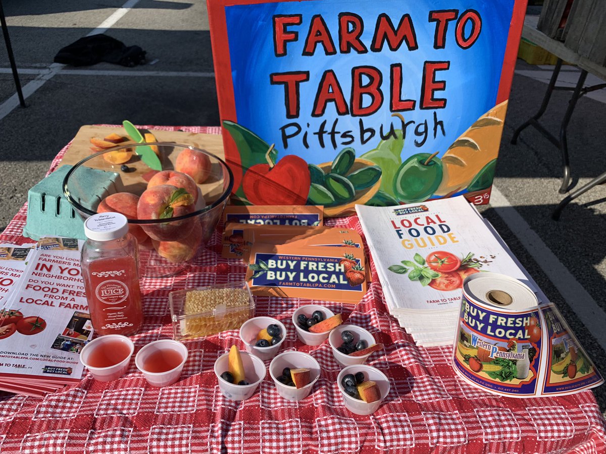FTT_Pittsburgh's tweet image. Come see us at Bloomfield Saturday Market this morning! So many local favorites! @whocooksforyouf @sturgesorch @gryphonstea @OldTimeFarm @FarmKings @AHNtoday #buyfreshbuylocal #localdairy #keepitrealkeepitlocal #localeconomy