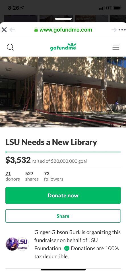 Here you go <a href="/E_Reid35/">Eric Reid</a>. Time to put your money where your mouth is. Put up or shut. You bitch and moan about the Football Ops building. Here is something non-sport related you can give your money to.