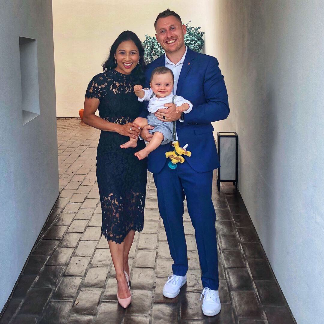 prim_siripipat's tweet image. Happy 10 months to our lil Squirmy! Here’s a #sendback #saturday to when he got all dressed up for his 1st wedding &amp;amp; we avoided any meltdowns thnx to his @wubbanub. As for the plane ride over to #Portugal, that was a different story 😂. W/ @the30ish
