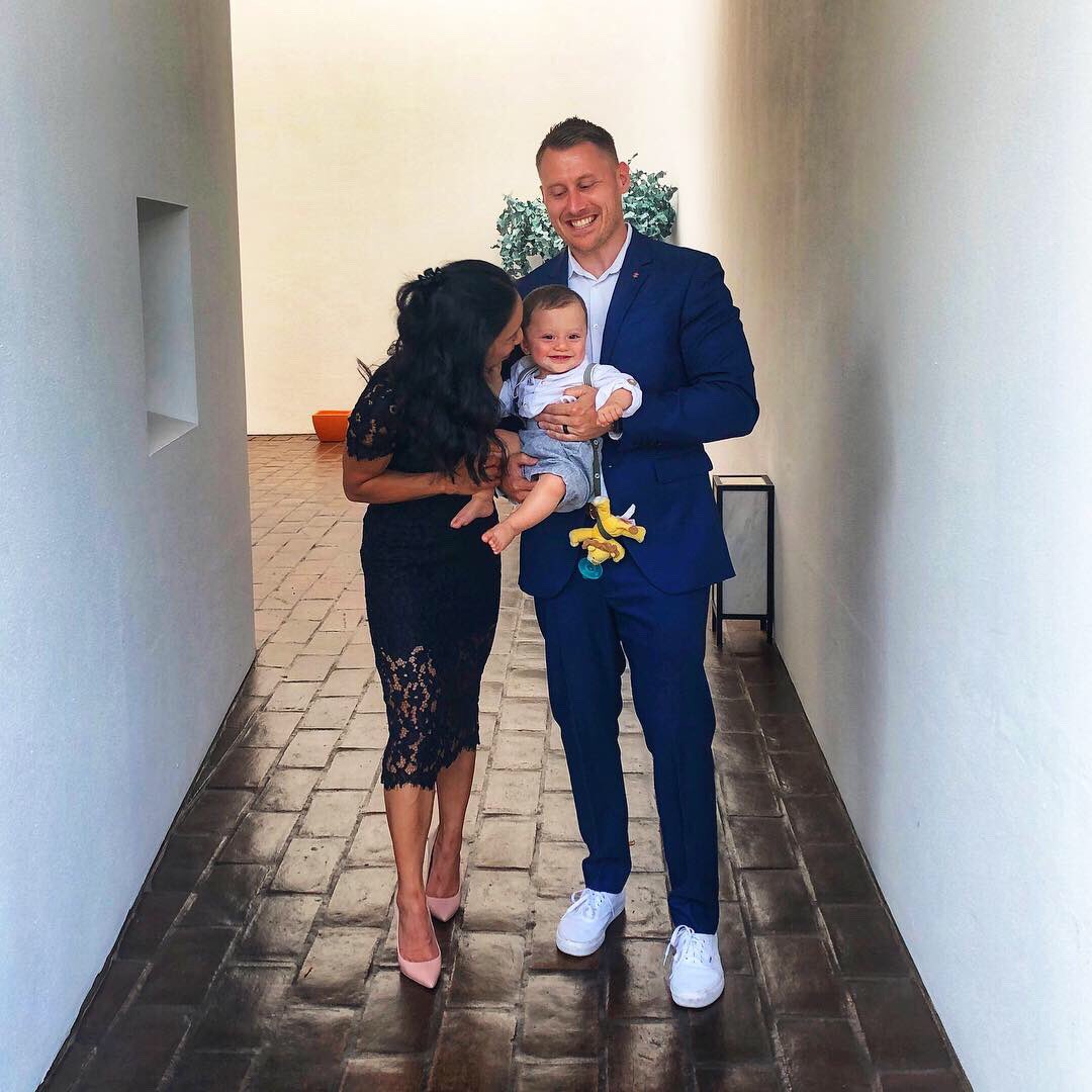 prim_siripipat's tweet image. Happy 10 months to our lil Squirmy! Here’s a #sendback #saturday to when he got all dressed up for his 1st wedding &amp;amp; we avoided any meltdowns thnx to his @wubbanub. As for the plane ride over to #Portugal, that was a different story 😂. W/ @the30ish