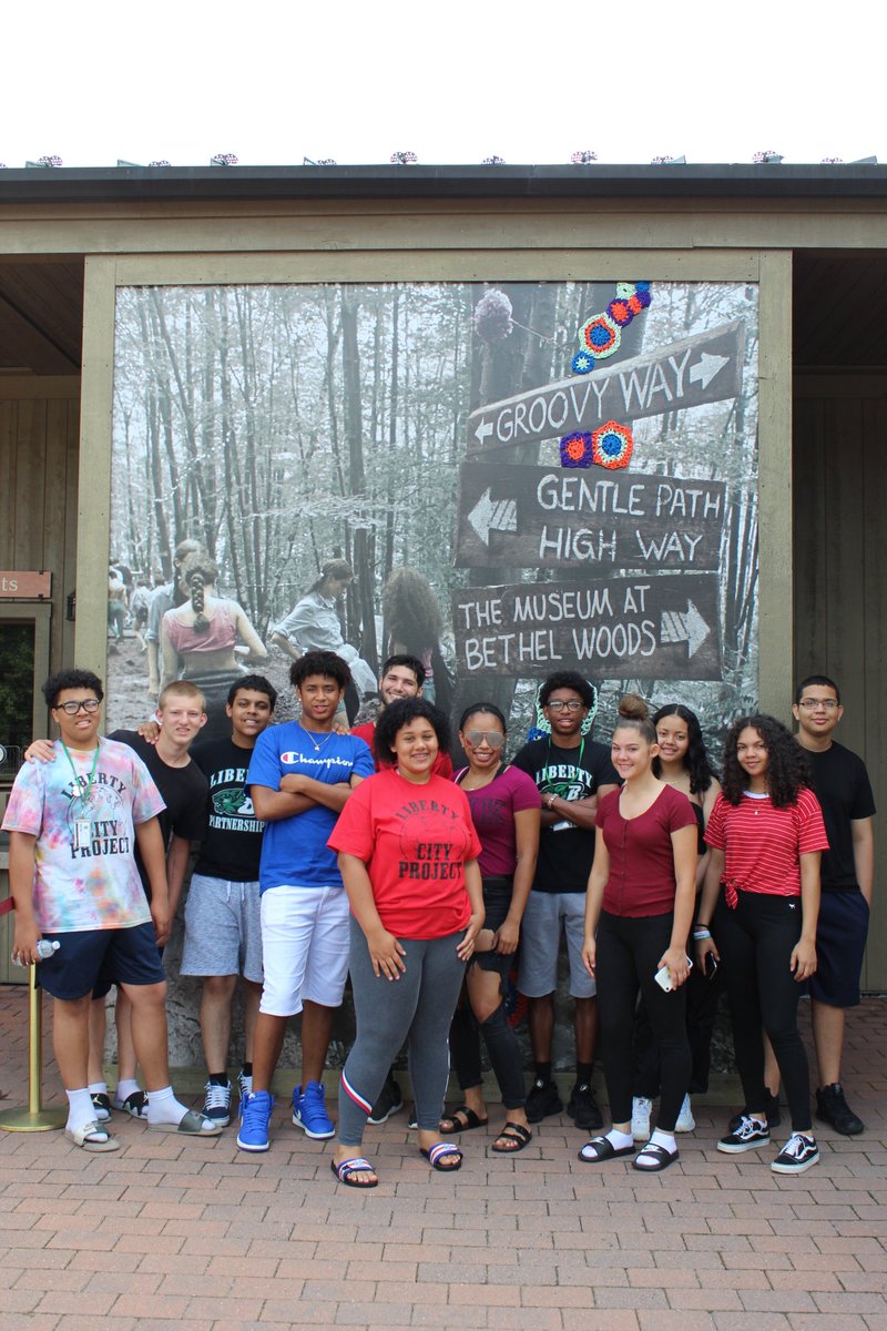 autum915's tweet photo. @BinghamtonCSD HS Liberty students visited @BethelWoods Museum. Teen Leaders learned about the 1960s and how Woodstock symbolizes youth idealism. These Teen Leaders are empowered to continue to use their youth voice to make positive change. @nmatz10 @Kevin_Richman @theLibertyBU https://t.co/mLBk3ND7lo