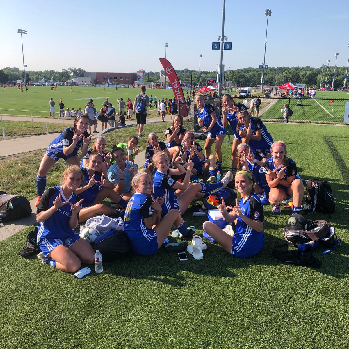 lobosrushsoccer's tweet photo. Final! 4-2. We are going to the national championship. Unbelievable!!!! We are so proud! One more game! ☝️ 

#lobosrush 
#ROADtoKS 
#rushsoccer 
#usysnationals https://t.co/DVngJFi2xg