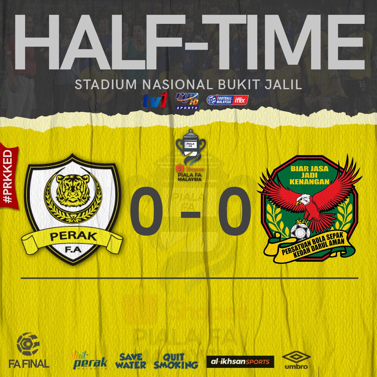 PerakFA's tweet photo. #ShopeePialaFA2019 #Final #PRKvKED #PerakTBG #TheBosGaurus https://t.co/8lcUcla3Kf