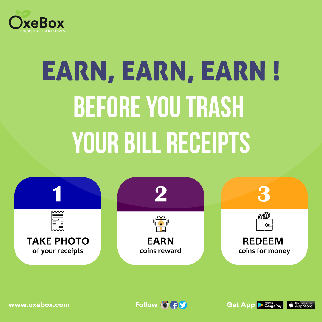 OxeBox : Encash your Receipts tweet media