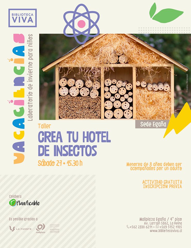 planificable's tweet photo. Hoy a las 15:30 te invitamos a conocer más acerca de los insectos en Biblioteca Viva Egaña para que luego construyamos un hotel para insectos a partir de elementos reciclados.
#planificable #educación #sustentabilidad #upcycling https://t.co/NKMrCj7msU