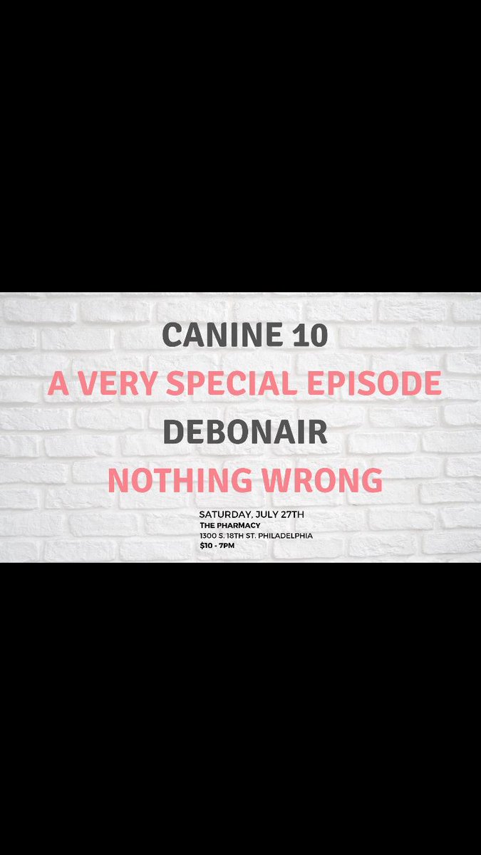 nothingwrongphl's tweet image. TONIGHT!! come see our first show since our EP release!