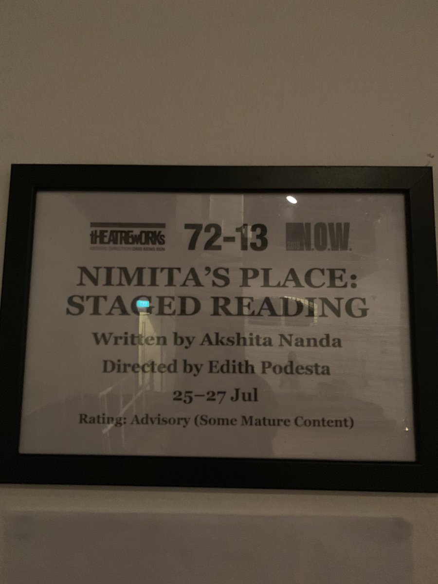 SmitaKhanna3's tweet photo. The heart, it swells with pleasure and pride. Beautiful interpretation of @naraitai’s Nimita’s Place on stage. And the galla gudiya song at the end? Nice touch! #writeitright #writeadvice https://t.co/VWgiFlXsKZ