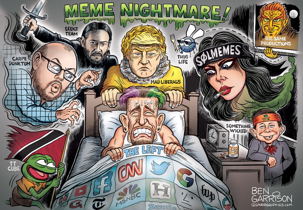 TaxiArchMichael's tweet photo. @GrrrGraphics  Meme Warrior! Best Cartoonist In The Game! @Solmemes1 Looking Good Looking Really Good! #MemeAcademy #MemeWarriors 
#Trumpservative #CartoonsAndComedy https://t.co/Am8XOjeV0Y