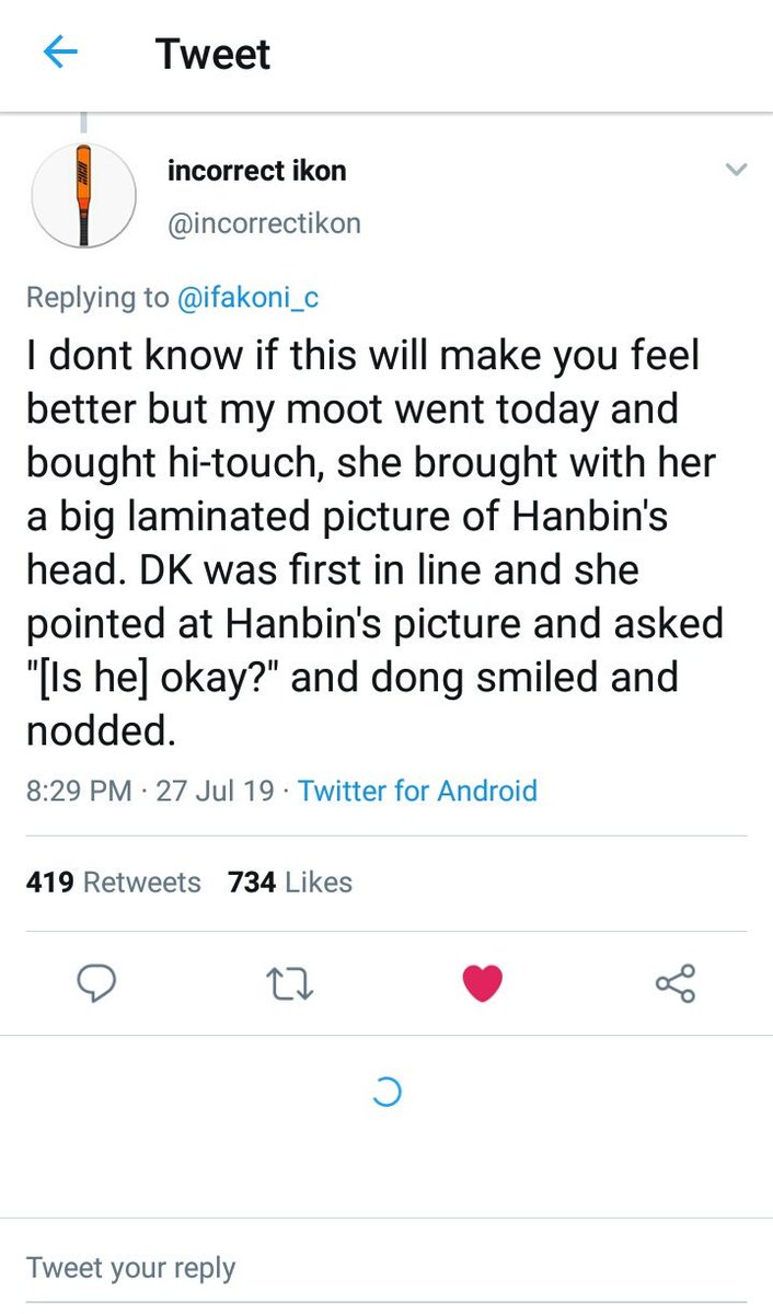 crimkl's tweet photo. YOU GUYS 😭😭😭 OUR FRIEND EKANG HAD A REMEMBRANCE WITH OUR DONGHYUK!!!! 😭😭😭😭 WE'RE SO HAPPY FOR HER. SHE IS ALSO THE ONE WHO BROUGHT LAMINATED KIM HANBIN HEAD ON THE CONCERT AND TO THE HI TOUCH!!!!!!
#iKONJAPANTOUR2019
#iKON 
#頑張ってiKON
#iKONJapanTour2019_FukuokaD1 https://t.co/7B4p77zGVj