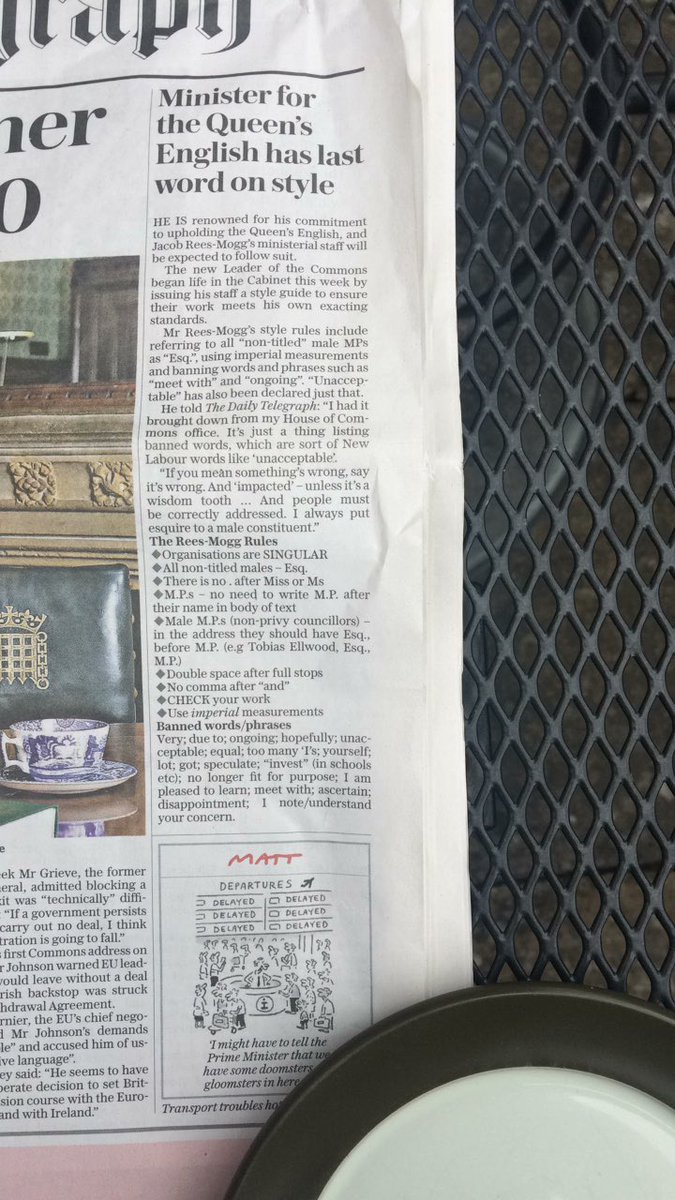 So, Mogg Esq. says we have to use imperial measurements. I can’t wait to see the budget delivered in pounds shilling and pence.