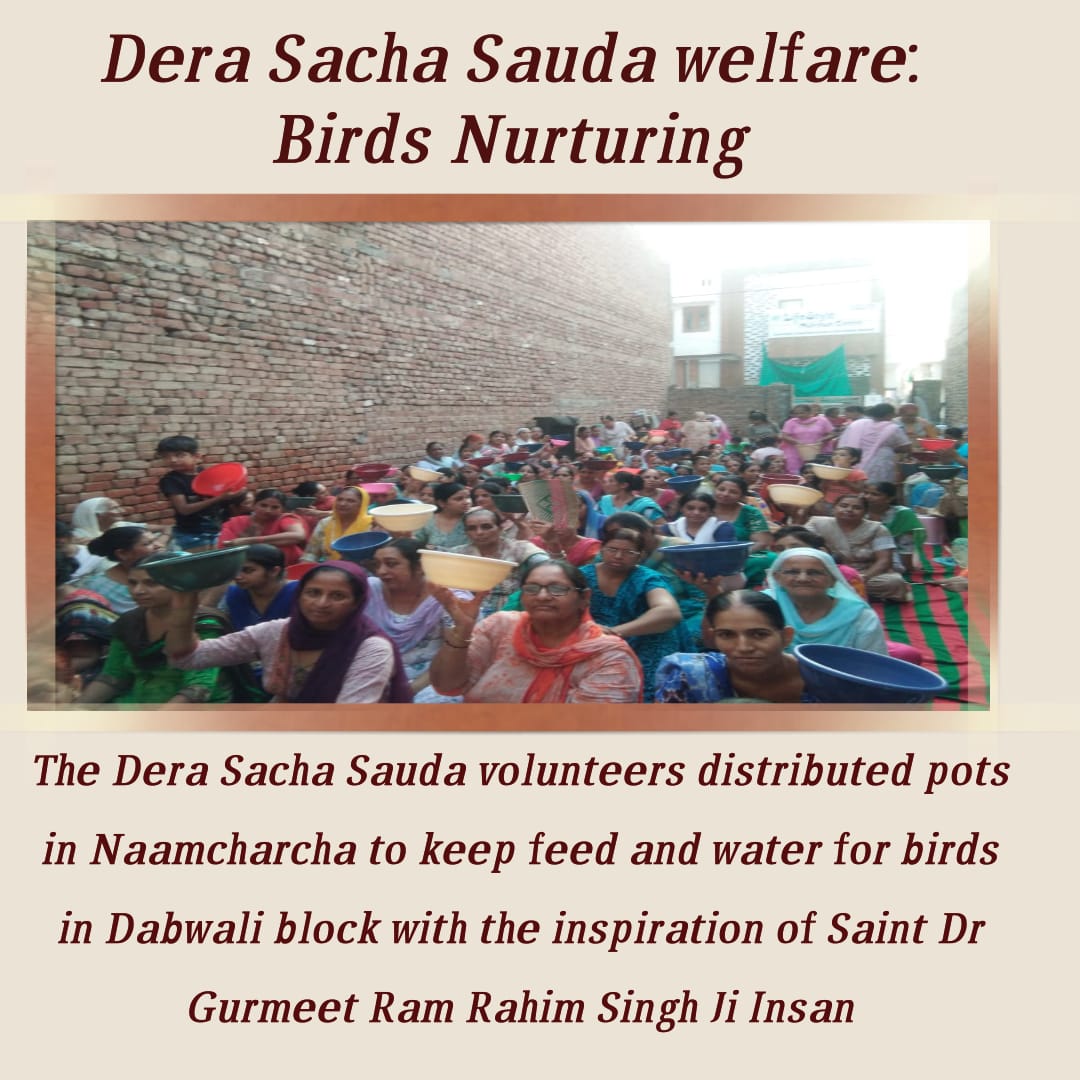 Heena_71's tweet photo. #SelflessWelfare .......
@derasachasauda अनुयायियों को इसी तरह के 134 नेक कार्यों की प्रेरणा संत डा० गुरमीत राम रहीम सिंह जी इन्सां से मिलती है जिनके दिल मे सृष्टि के हर दीन दुखी के लिए सवेंदनशीलता और दया भाव है।
@Gurmeetramrahim Singh Ji Insan 🙏🙏👇🌿🌹..... https://t.co/NyyEgfSwcg