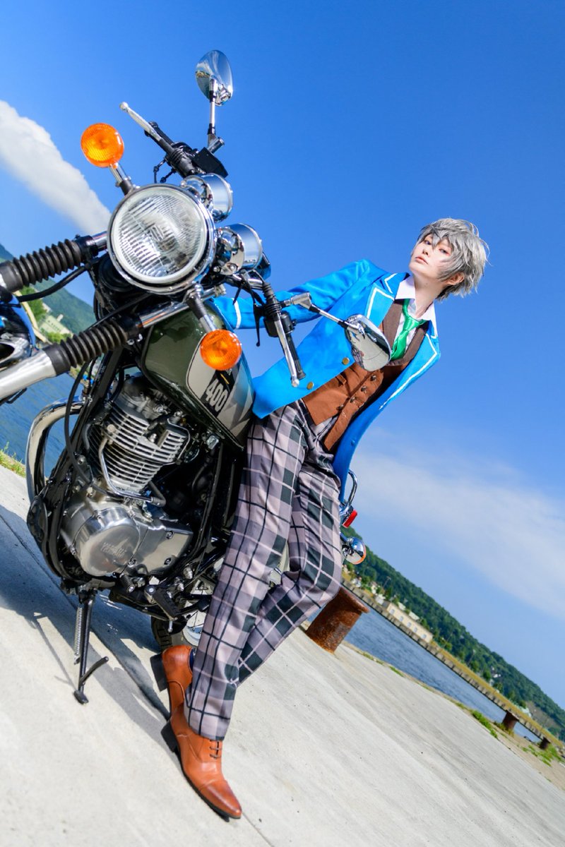 Cos*あんスタ*瀬名バイク】 Ironic Blue 瀬名泉：ぱいん(@pine_ohra