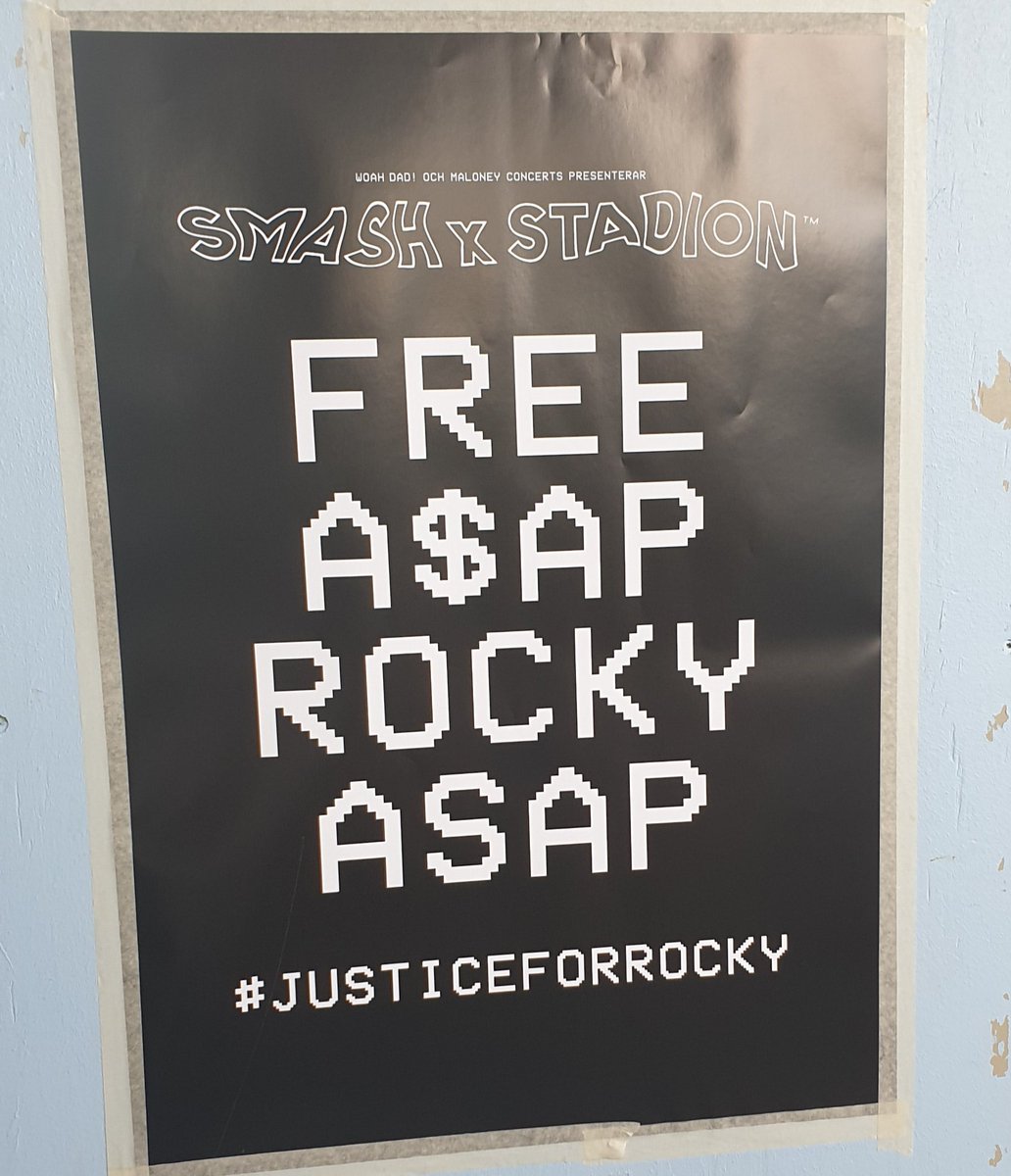 Bandibros's tweet photo. I still can't believe this is happening in Sweden..🤔 #FREEASAPROCKY @asvpxrocky #JusticeForRocky https://t.co/kqQ3ScDlfV