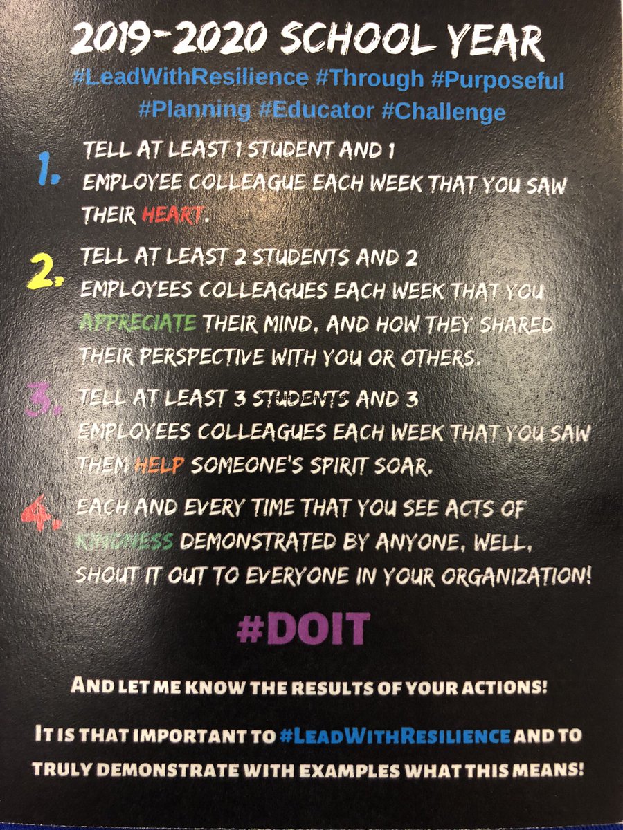 ResiliencyGuy's tweet photo. #LeadLAP Check out my
#educatorchallenge
and strive to have the
#BestYearEver
Each of us can be that mitigating factor that keeps
#educators #inspired #connected
#Children #growing #learning & #attending
#togetherwegrow #togetherwelearn #togetherwelead
#LeadWithResilience https://t.co/kTRnZJcNmL