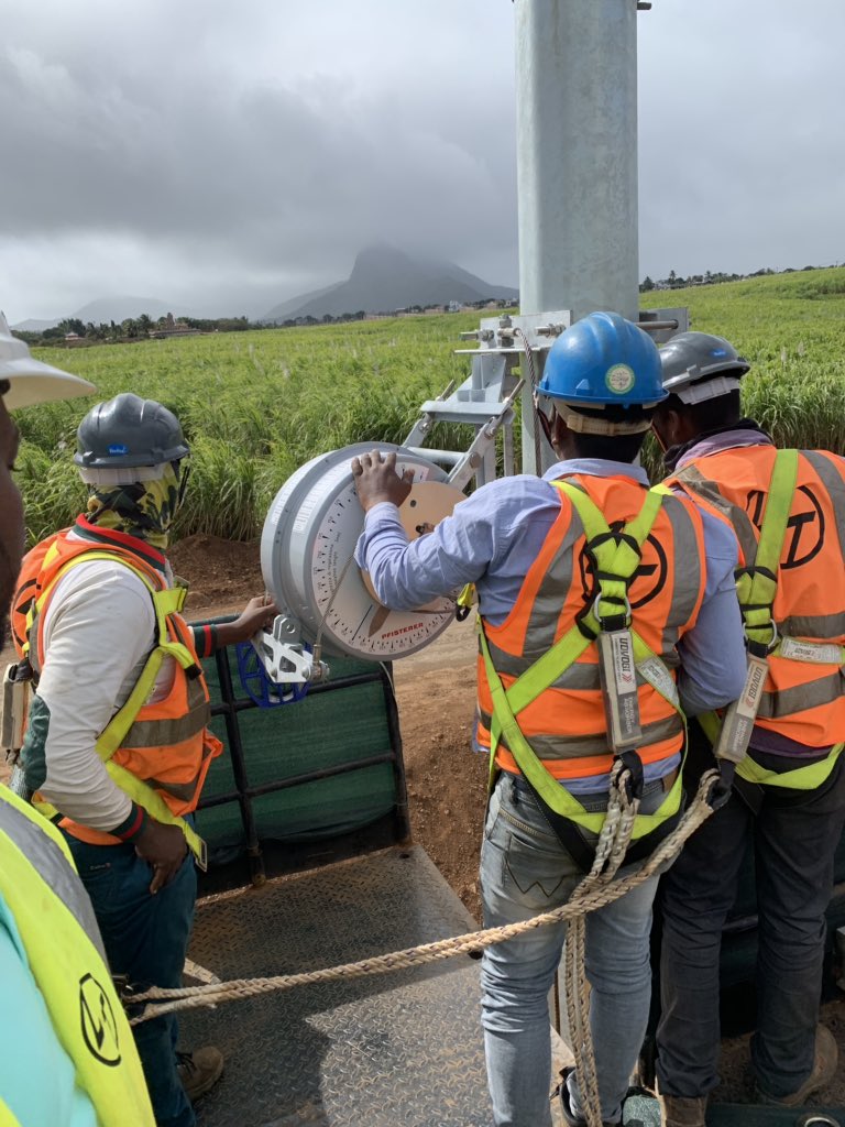 MosdorferRail's tweet photo. PFISTERER have been supporting our client this week on the Mauritius Metro Express Project. We have provided classroom and practical training plus on site supervision of the first installations of our Tensorex C+ tensioning device https://t.co/WVof8fEBQZ
