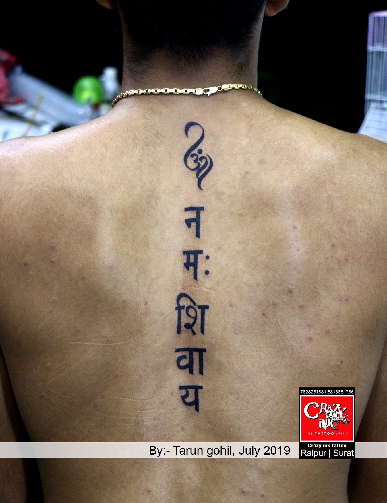 Religious tattoos the latest trend among young devotees this Shrawan   Allahabad News  Times of India