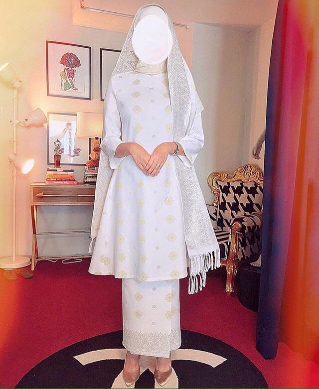 Koleksi Baju Nikah Simple : Baju Akad Nikah Kurung Simple - Galeri Kurung - Sya plan untuk nikah nak buat simple giler.