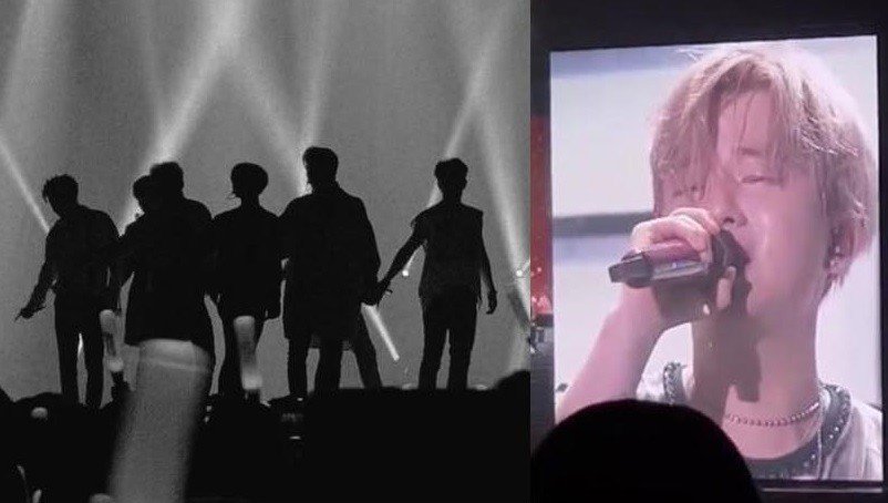 allkpop's tweet photo. [UCC] iKON performed their first concert without B.I and fans burst into emotion + #頑張ってiKON trends worldwide
https://t.co/O5ZdNnYrUa https://t.co/EsxUhrUr3i