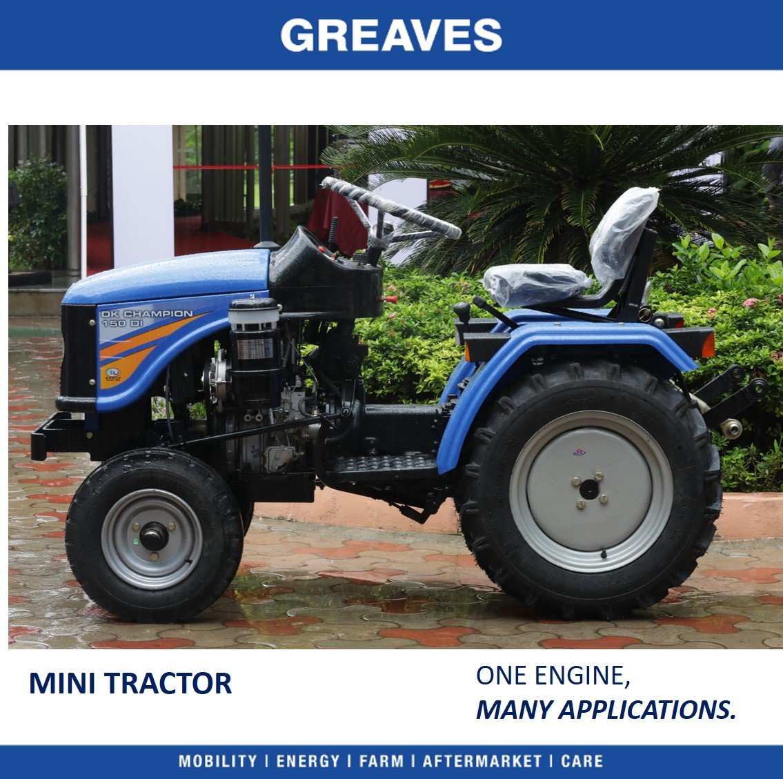 Enabling the small & marginal farmers to maximize production & increase earning from their farm, #MiniTractors powered by #GreavesEngines make multitasking agricultural operations simpler, effective & high yielding.
#OneEngineManyApplications
#FarmTechnology #AgriEquipment