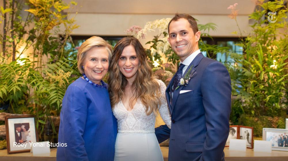 nytimesvows's tweet photo. Alessandra Biaggi, a New York State senator, and Nathaniel Koloc, a management consultant, who both worked on Hillary Clinton's 2016 presidential campaign, wed at Blue Hill at Stone Barns. Mrs. Clinton led them in their vows https://t.co/xf0pnGL1KG https://t.co/JTrNvfwna8