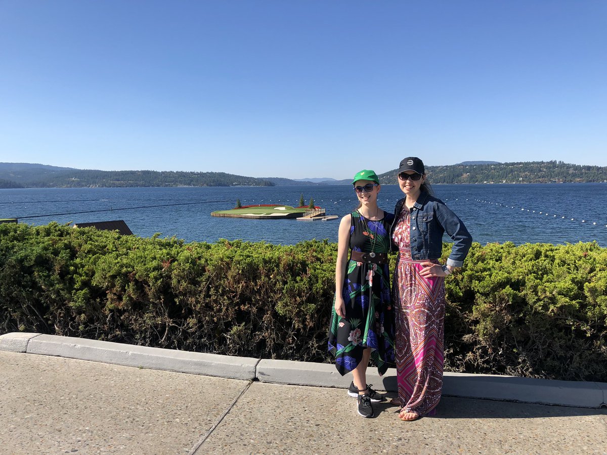 missdkatherine's tweet photo. A great day to be on Lake Coeur d’Alene for the @ComCancerFund Showcase Celebrity Golf Tournament cheer one of our BELOVED @ZagMBB Zags, Adam Morrison! Note: the world’s only floating green!
#BankOfAmerica #CDAResort #Showcase #Gonzaga #GoZags #CommunityCancerFund https://t.co/8IVWp4oCAm
