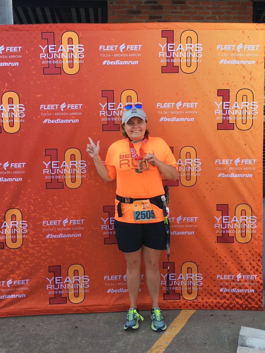 CLeeMedia's tweet photo. 4th year running the Bedlam Run. Favorite race because Cowboy Football is near and the orange pancakes 🥞😋🏃♀️🧡 #Bedlamrun #FleetFeetTulsa https://t.co/pvfykA4GOi