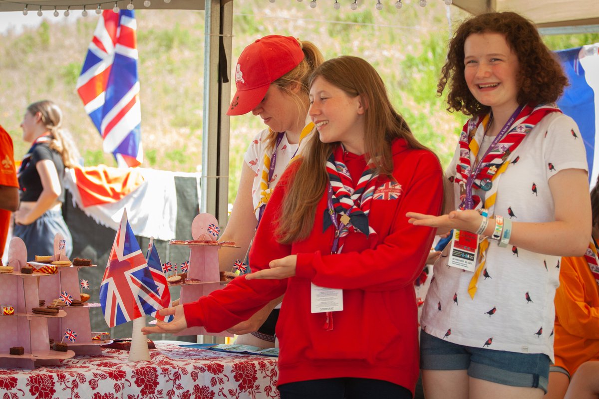 UKContingent's tweet photo. We absolutely loved culture day at #ScoutJamboree! ❤️ A wonderful day, showing the huge diversity within @worldscouting. Today, the adventure continues... 
#UK24WSJ https://t.co/7gIqsEA1Hc