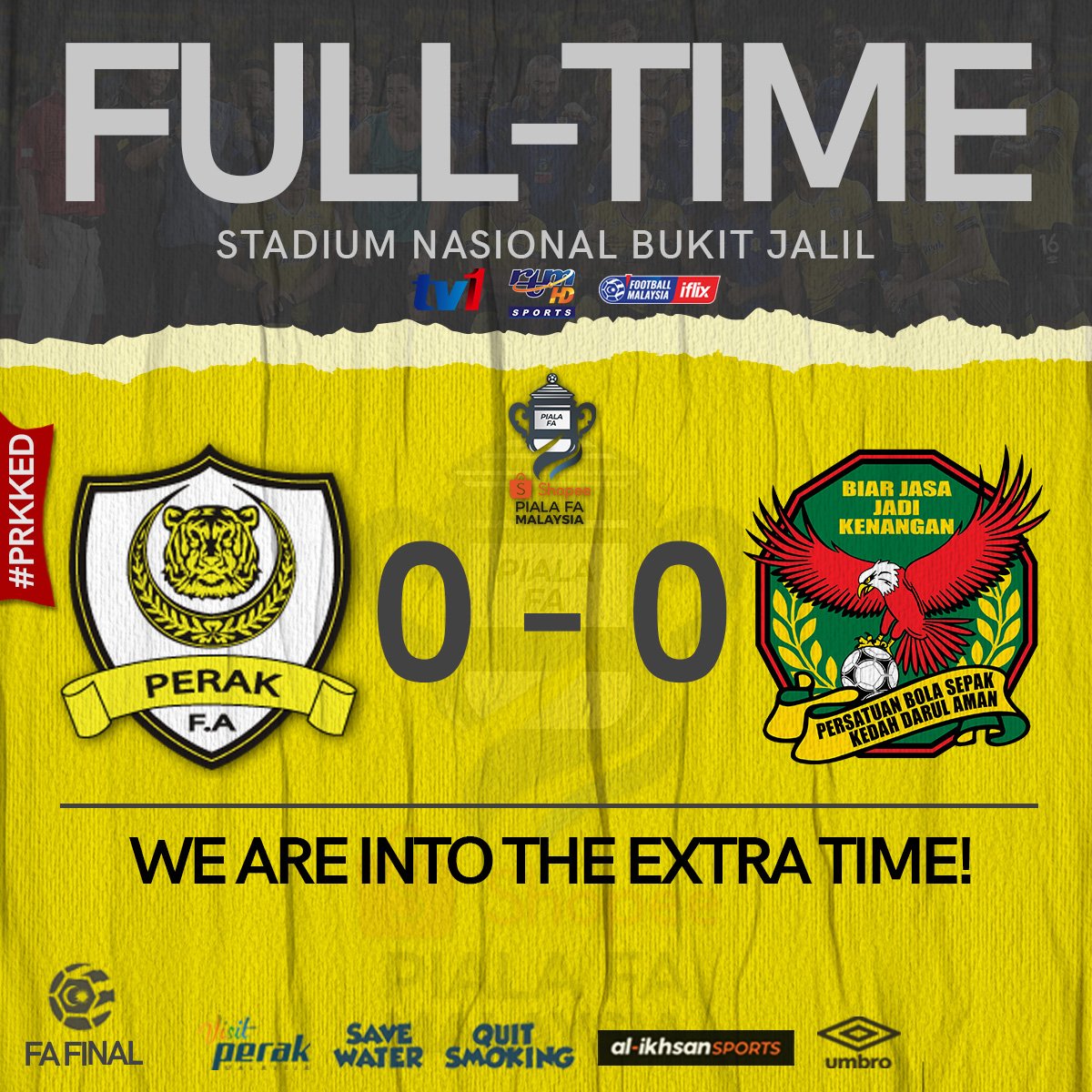 PerakFA's tweet photo. #ShopeePialaFA2019 #Final #PRKvKED #PerakTBG #TheBosGaurus https://t.co/R5cEwgGGLi