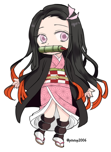ヒ゜クサ-ヌさんがTwitterに投稿した竈門禰豆子(鬼滅の刃)のイラスト。