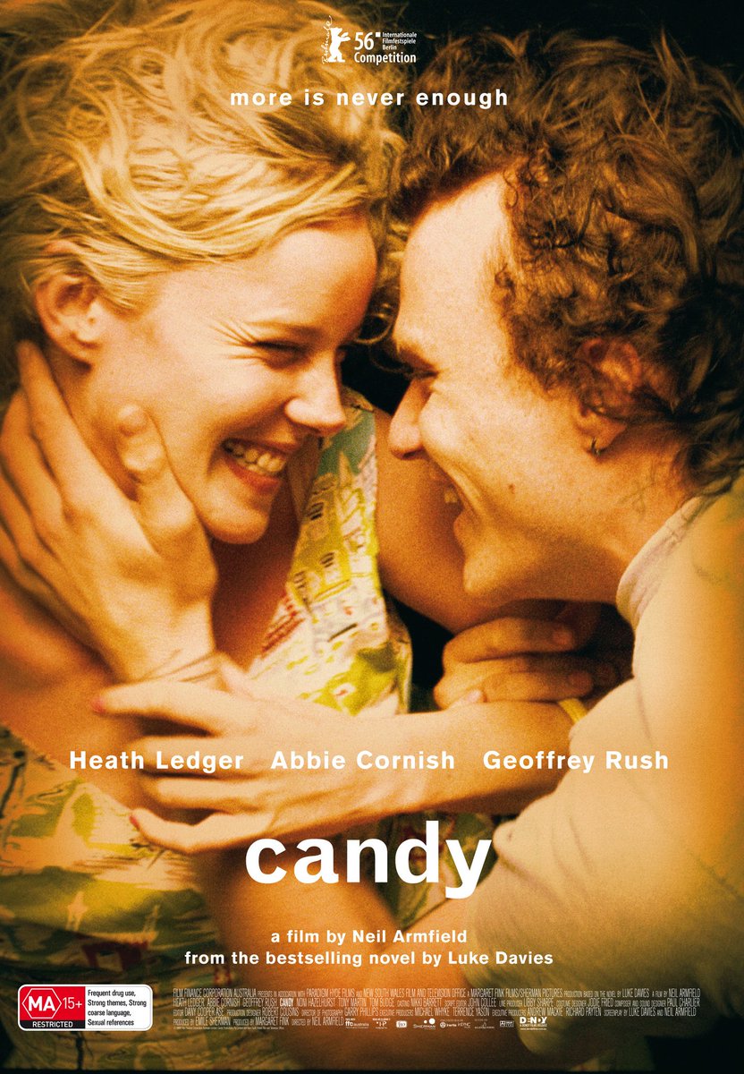 ANappeunGijibae's tweet photo. I believe Candy was #HeathLedger at his best. What a brilliant performance! It gave me goosebumps. Underrated movie. A must watch. #CandyMovie #Candy2006 https://t.co/N34RsOxTUe