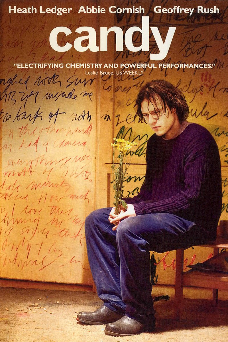 ANappeunGijibae's tweet photo. I believe Candy was #HeathLedger at his best. What a brilliant performance! It gave me goosebumps. Underrated movie. A must watch. #CandyMovie #Candy2006 https://t.co/N34RsOxTUe