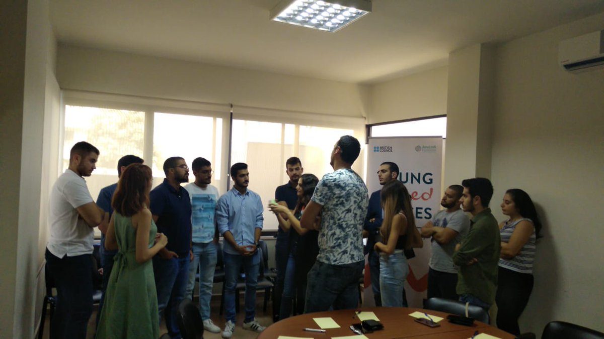 MerhejCeline's tweet photo. Delivering cascade trainings to the Lebanese Forces youth as part of the Young Mediterranean Voices program organized by the British council as part of their work on empowering youth and building their capacities as debaters and making their voices heard. #debatetoaction https://t.co/uoAosHbfgs