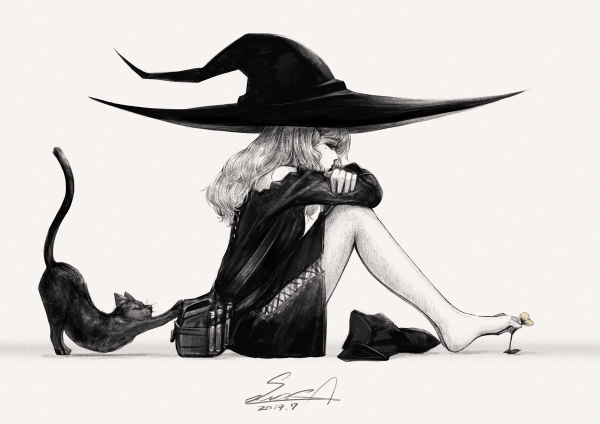 Sawasa Swzw 新刊発売中 イラストご依頼募集中 落ちこぼれの魔女 イラスト