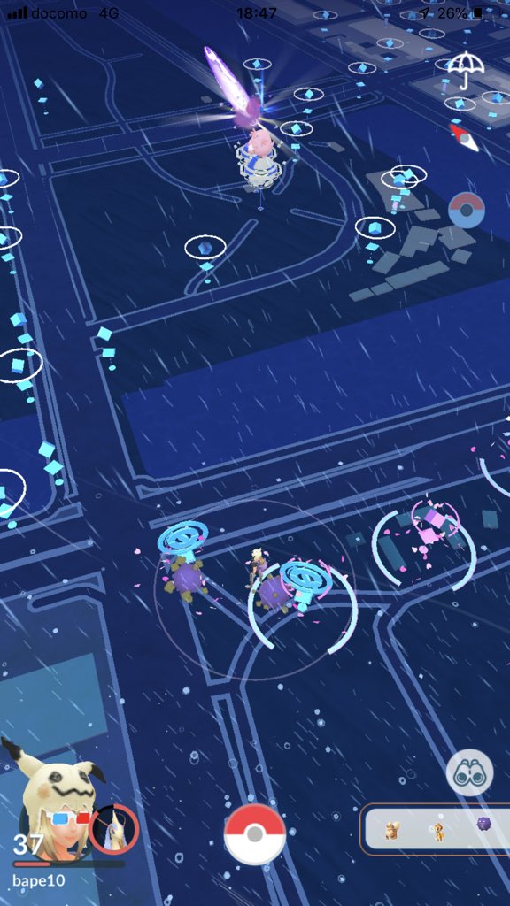 Bape 夜のポケ活中 皇居外苑付近から何か発射しそうで笑ったww ポケモンgo