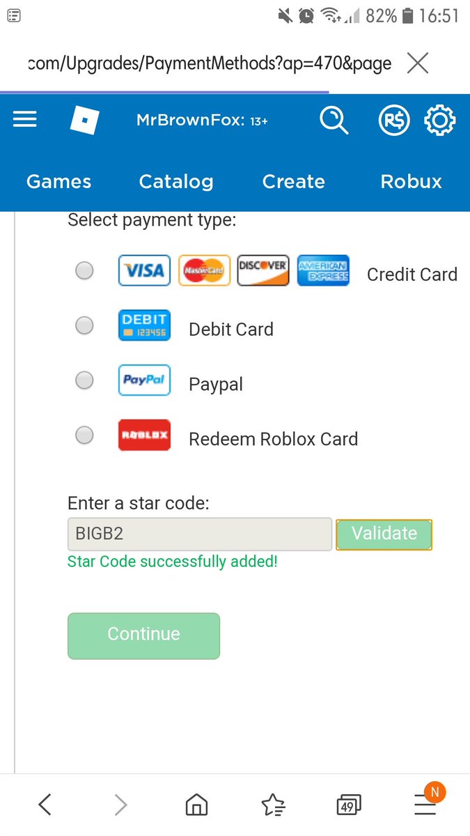 Bigbstatz On Twitter Hey Guys If You Ever Wanted Another Way To Support Me I Finally Have A Star Code For Roblox Make Sure To Type In Bigb2 If You Purchase - how to use star code on roblox