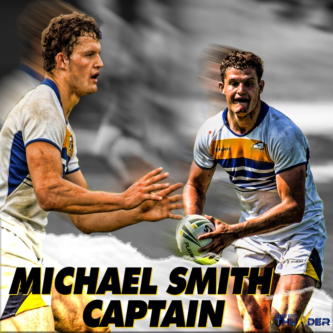 point_grey's tweet image. Captain for today's GF at Burnaby Lake grounds, 14:00 KO. 
Michael Smith who has led the team well this season.
.

#pgthunder #bcrl #canadarugbyleague #growthegame #upthethunder
