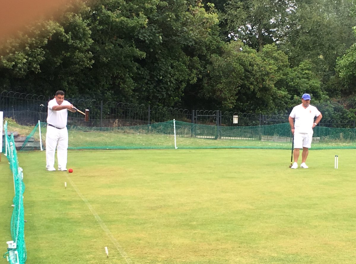 After a long delay because the lawns were flooded we’ve started play here!   @croquetengland <a href="/RoyalTunWells/">RoyalTunbridgeWells</a> <a href="/maryharristw/">Mary Harris</a>

<a href="/WestKentChamber/">WestKentChamber</a> <a href="/TWellsTourism/">Visit Tunbridge Wells Tourist Info</a> <a href="/tw_events/">Tunbridge Wells Events 👑</a> <a href="/Mayor_TWBC/">TWBC Mayor</a>