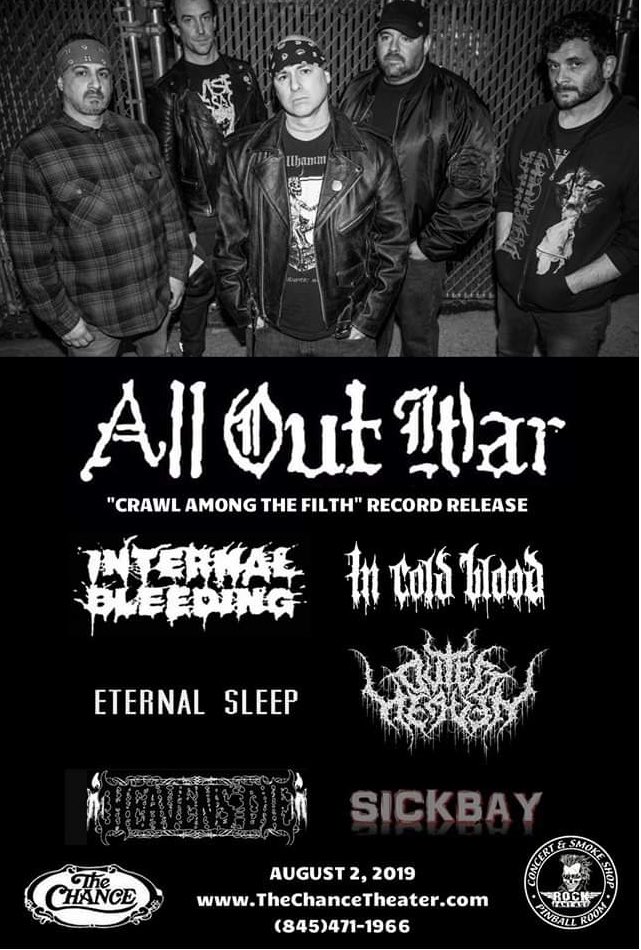 sickbaymetal's tweet photo. Less than a week till we open this monster @TheChanceComplx All Out Wars record release with @mikescore1 @InternalBLDNG #InColdBlood @EternalSleephc #OuterHeaven & @HeavensDie 🤘🏻💀🤘🏻#rockfantasy #metal #deathmetal #hardcore #extrememetal #hvhc #845metal #brutal https://t.co/hpQsQrVQE9