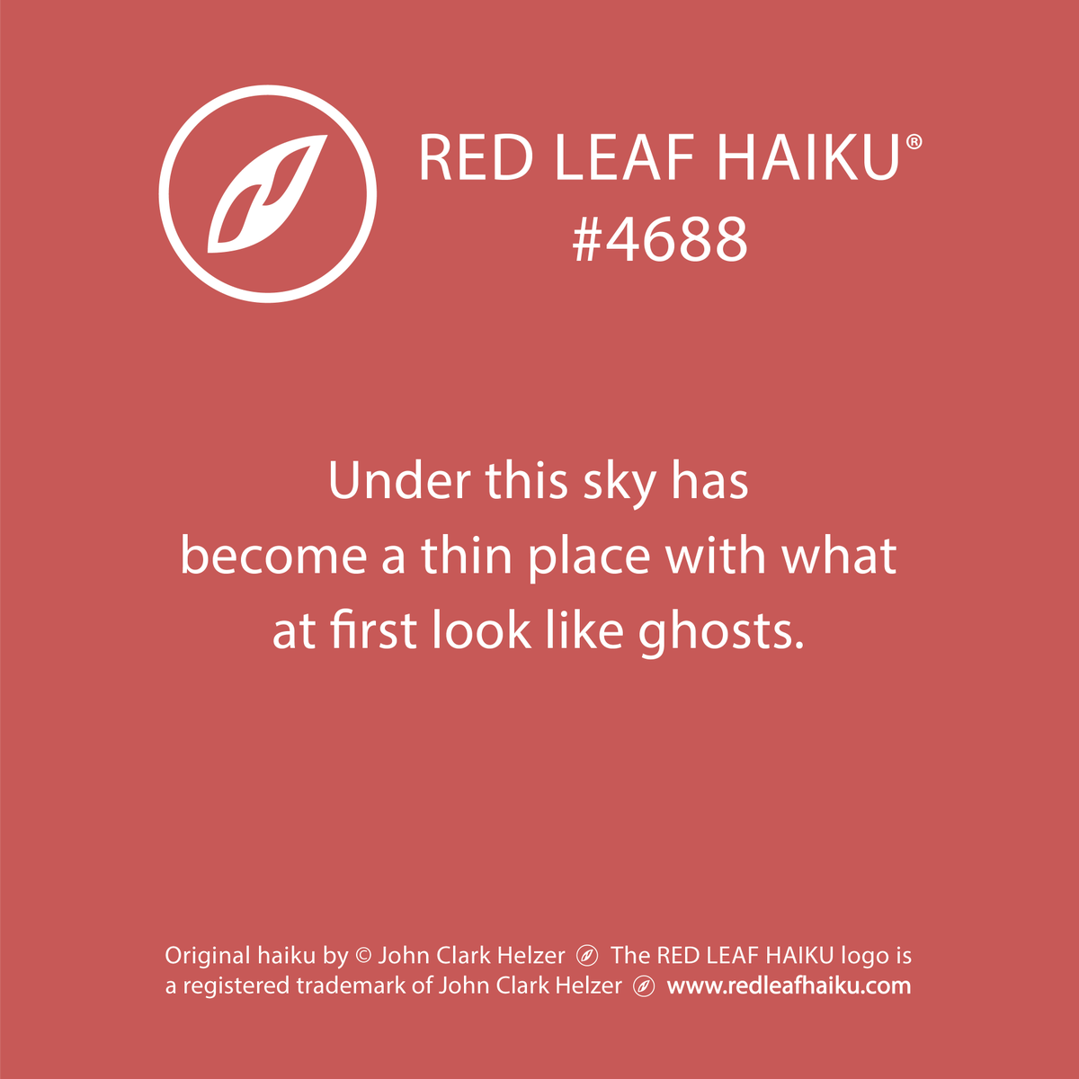 redleafhaiku's tweet photo. Under this sky has 
become a thin place with what 
at first look like ghosts. 
🍁 Red Leaf Haiku by © John Clark Helzer 
#redleafhaiku #haiku #poetry #poem #sky #thinplace #ghosts https://t.co/BpaCGiwYrs