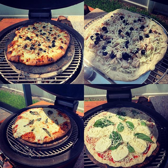 PaPaGriM's tweet photo. A little afternoon snack. #Pizza #FreshEverything #HomeMade #Gourmet #KJCII #KamadoJoe https://t.co/wFDbiLYp7o https://t.co/AXdGsTmt8u