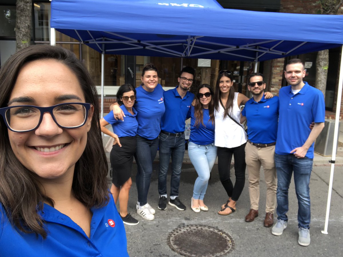 HugoLevita's tweet photo. What a great neighborhood! Proudly Dundas &amp; Ossington #BoldlyGrowtheGood #ossingtonfest @BMO @DeolindaGgomes @POliveiraRVP https://t.co/qegTaa4yVx