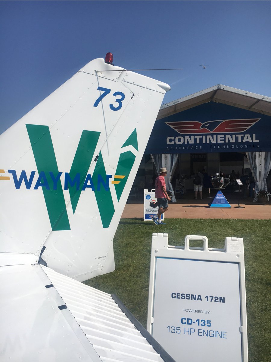 Continental_AT's tweet photo. This year, we have @WaymanAviation aircraft in our booth! This @Cessna 172N is equipped with a CD-135 Jet-A engine, and has already flown over 2100 hours! That's a great way to #FlyWayman & #FlyContinental!
#Wayman #Continental #Cessna #Cessna172 #JetA #GeneralAviation #Aviation https://t.co/k6v1idKxZk