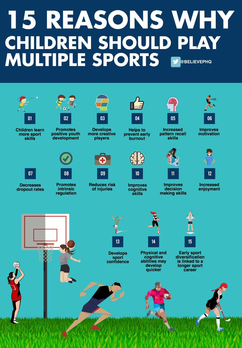 We strongly believe in sport diversification for developing young athletes here at KidSport Alberta. Take a look at this neat infographic from <a href="/BelievePHQ/">BelievePerform</a> to learn why! 🏉⚾️🏀 #SoALLKidsCanPlay #KidSport #loveforsports #sportsforlife #athletes #athletedevelopment #coachingtips