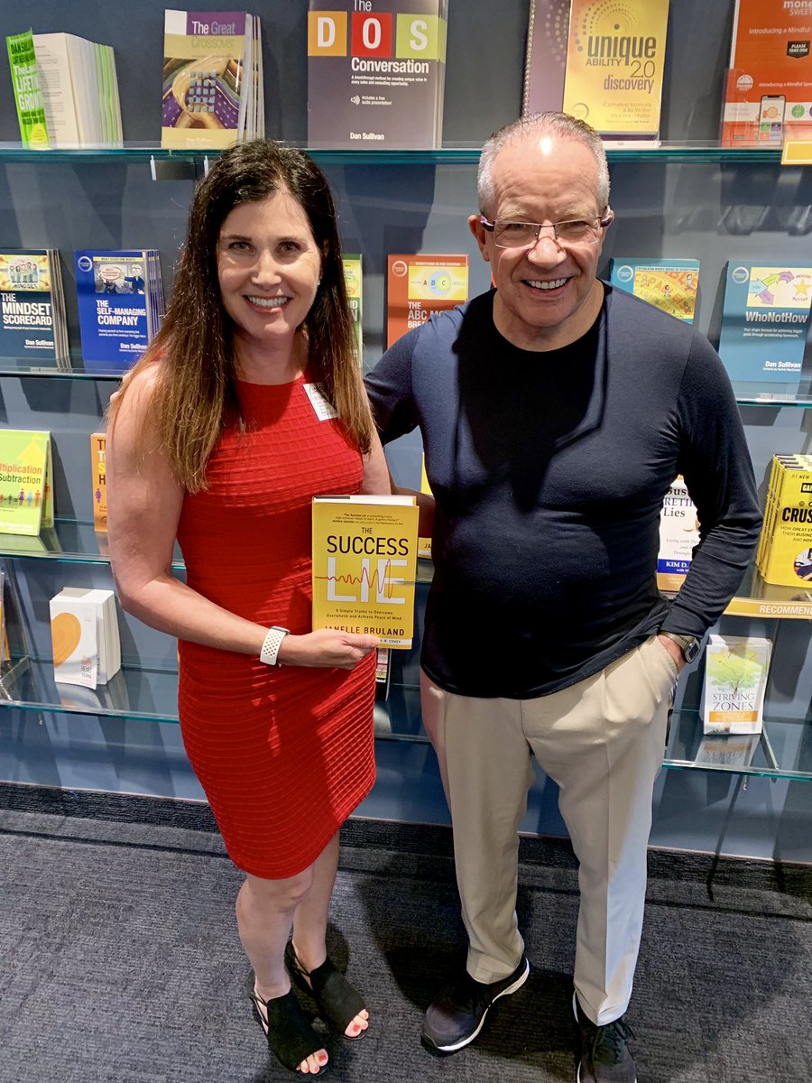 janellebruland's tweet photo. Thank you Dan Sullivan for being a hero to me with your strong endorsement of my book. “Janelle Bruland gets right to the heart of entrepreneurial happiness! Read The Success Lie to make sure you're on the path to your biggest future!" #TheSuccessLie #entrepreneur #strategiccoach https://t.co/v0gq2HQ9MQ