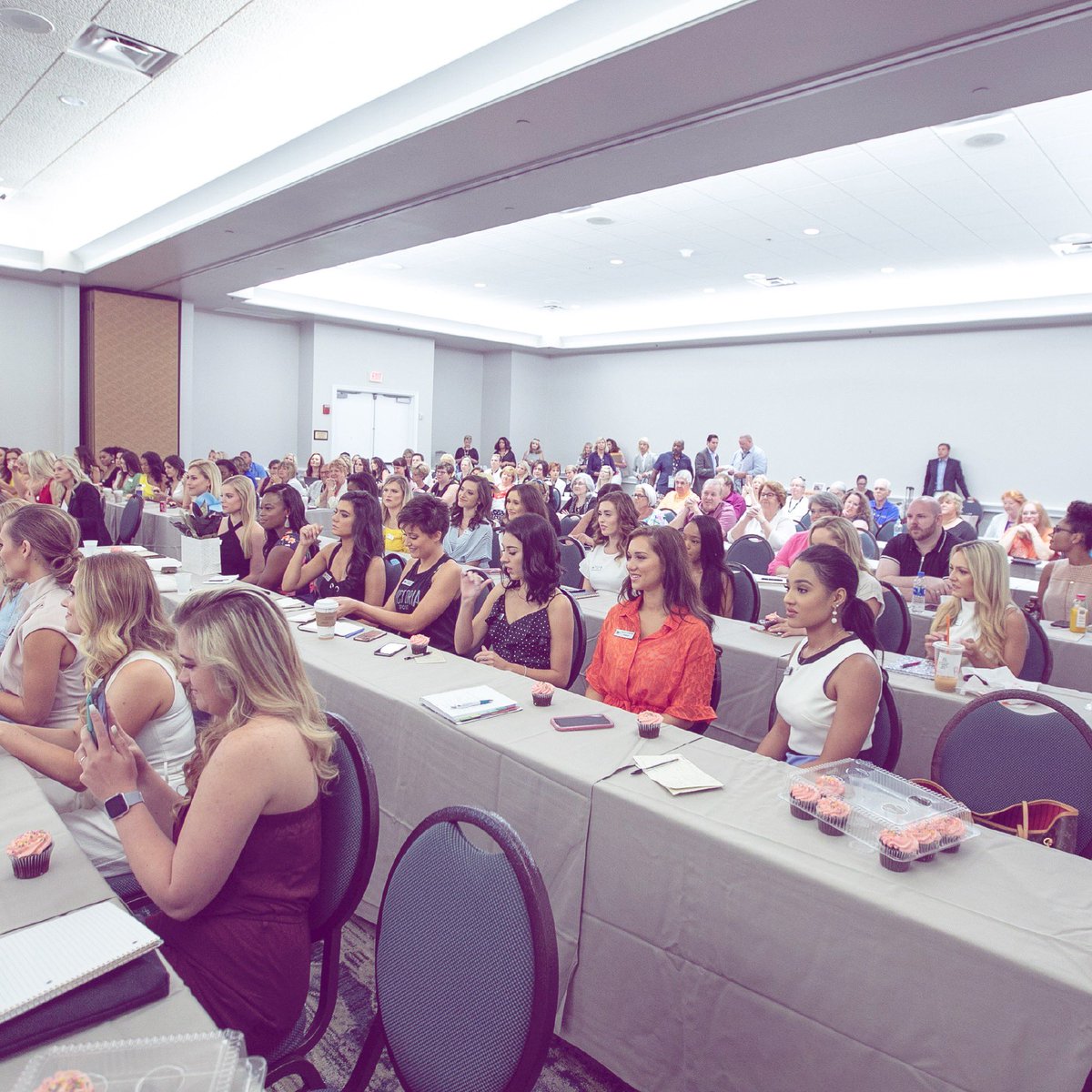 The #MissAmerica2020 candidates were (almost!) all together this morning for a kickoff meeting about the #MissAmerica competition! They learned about what it takes to prepare for the job of a lifetime. It was an awesome morning with #MAO. 🤓