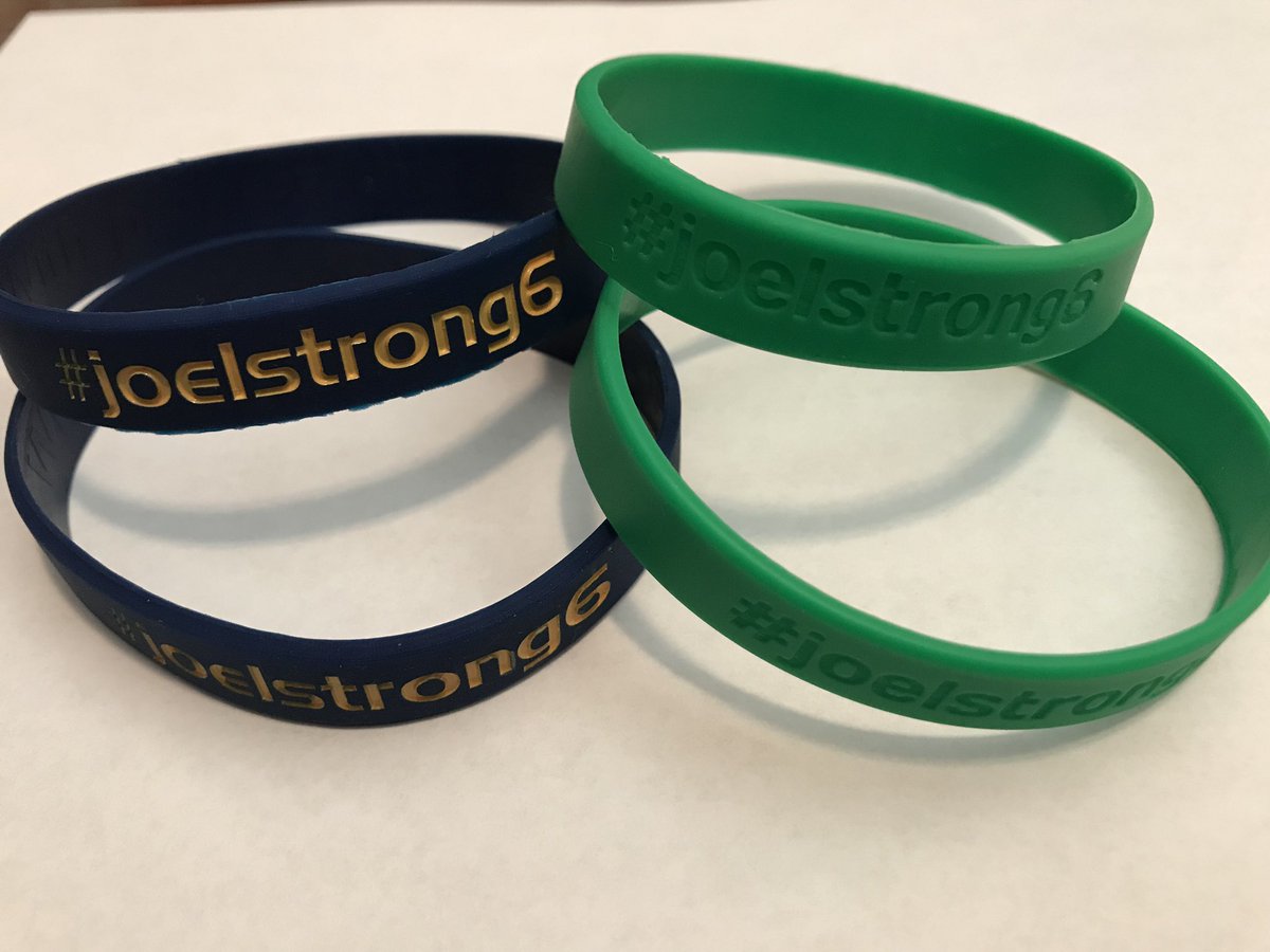 The High School Hockey team members will continue selling #joelstrong6 bracelets tonight at Leprechaun Days to help raise funds for Joel’s family - thanks again for all of your prayers &amp; support! 🙏💚☘️ <a href="/RAHA_Hockey/">RosemountYouthHockey</a>